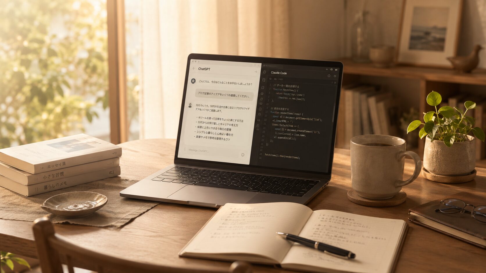 ChatGPTとClaude Codeの使い分け｜コロナ後遺症の50代が毎日AIに助けられている話